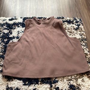 Athleta X Alicia Keys Mock Neck Ribbed Tank